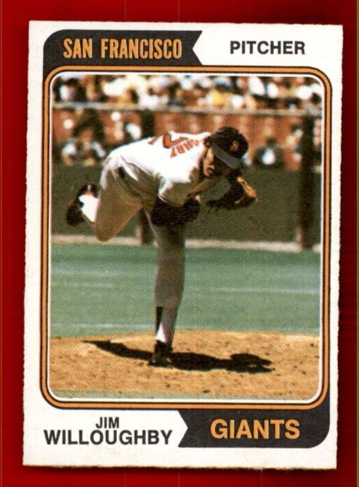 1974 O-Pee-Chee #553 Jim Willoughby NMMT