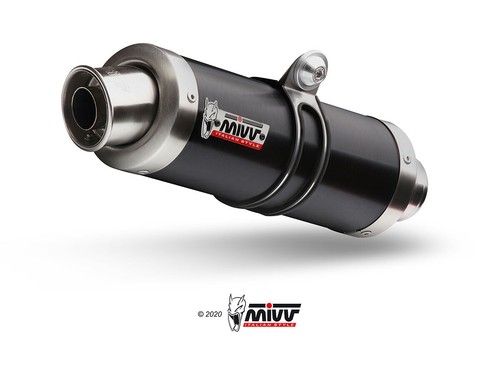 MIVV EXHAUST FOR HONDA CBR 250 R 2011 > 2014 GP BLACK STAINLESS STEEL NO KAT - Picture 3 of 3