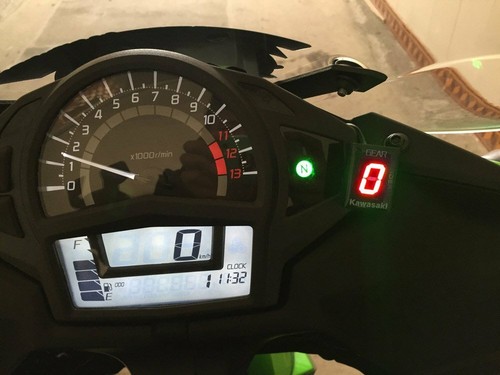 Motorcycle Gear Indicator Red LED for Kawasaki Ninja Z800 Vulcan Mule Teyx Z750 - Picture 3 of 8
