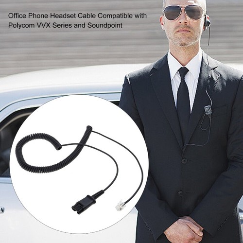 Office Phone Headsets Cable for QD Headsets to J100, 1600, 9600 - Zdjęcie 3 z 6
