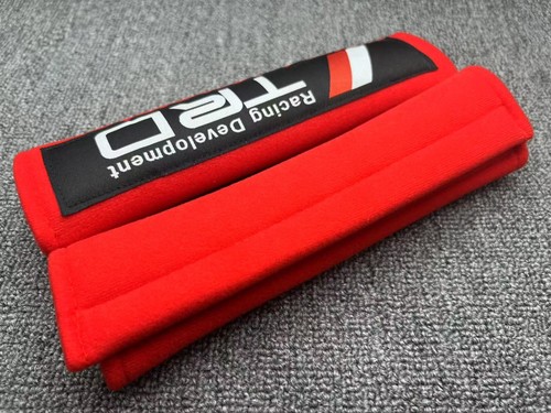NEW RED THICK RACING SEAT BELT DRIFT SHOULDER COMFORT PAD COVER - Bild 3 von 3