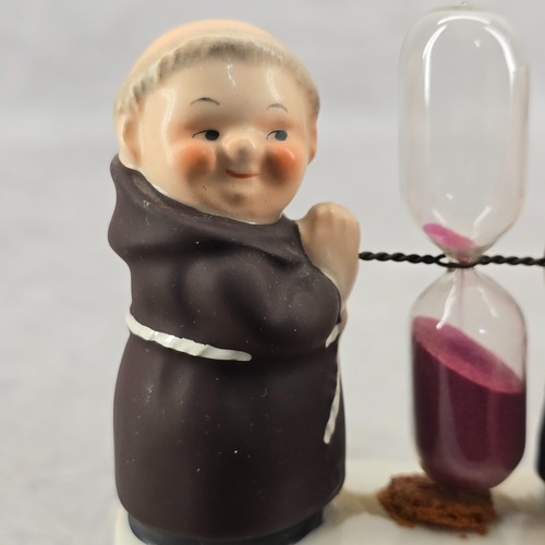 Vintage Goebel Frier Tuck Double Monk Hourglass Egg Timer E96 West Germany TMK 3 - Picture 13 of 17