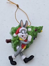 Bugs Bunny Christmas Ornament Bugs Carrying Tree Looney Tunes 2000 Warner Bros