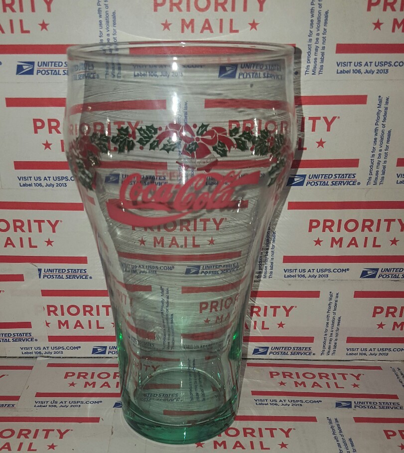 Coca-Cola Christmas Holiday Winter Tumbler Glass Cup s#75 | eBay