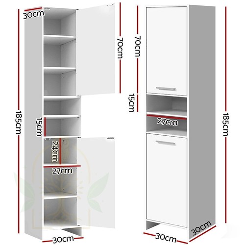 Artiss Bathroom Cabinet Storage 185cm - Picture 11 of 17