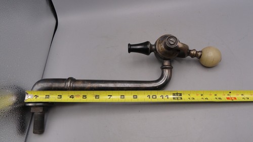 Vintage Brass Soda Fountain Gooseneck Soda Jerk Tap Dispenser - Ball Handle - Picture 10 of 10