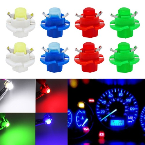10x B8.4 LED COB Car Dashboard Bulb Instrument Panel DC 12V Indicator Lamp Light - Picture 3 of 15