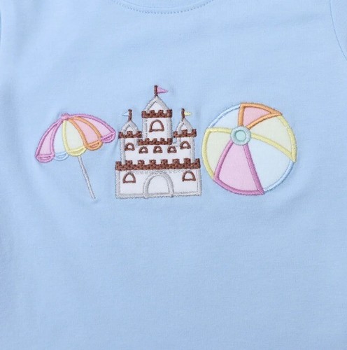 NEW Boutique Boys Shorts Outfit Set Beach Sand Toys Cotton Candy - Picture 4 of 12