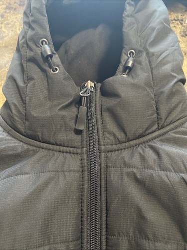New Balance Fleece Zip Jacket Men XL Black Gray Lined Hooded Coat - Picture 13 of 21