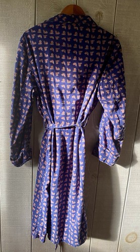 Mens Bullock & Jones Bathrobe Horse Head Pattern Robe L - Picture 2 of 5