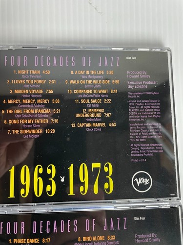 Playboy's 40th Anniversary Four Decades of Jazz CD 1953-1993 - Picture 7 of 11