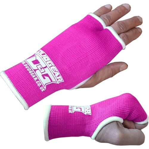 HOT PINK THUMBLESS MUAY THAI BOXING KICKBOXING MMA INNER GLOVES (Kids - Adults) - Picture 1 of 4