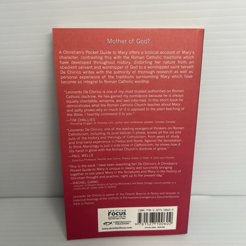 Christian's Pocket Guide to Mary : Mother of God?, Paperback by De Chirico, L... - Imagen 2 de 3