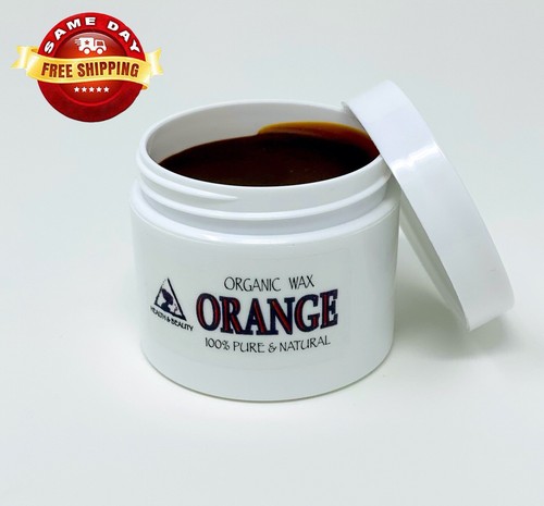 ORANGE WAX ORGANIC DEODORIZED CITRUS PEEL WAX NATURAL 100% PURE 2 OZ - Picture 3 of 12