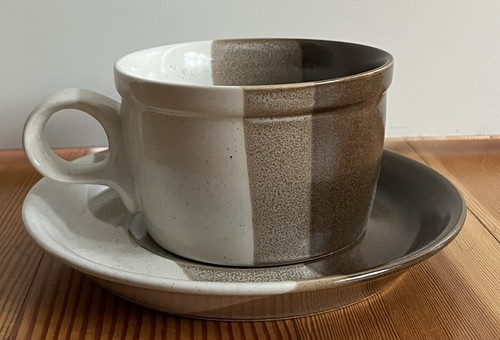 Vtg MCM Mikasa Ben Seibel Art Pottery Buckskin 8 Sets Cups & Saucers Available - Picture 6 of 6