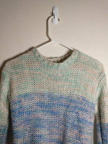Forever 21 Colorful Open Knit Sweater Size Small - Picture 2 of 8