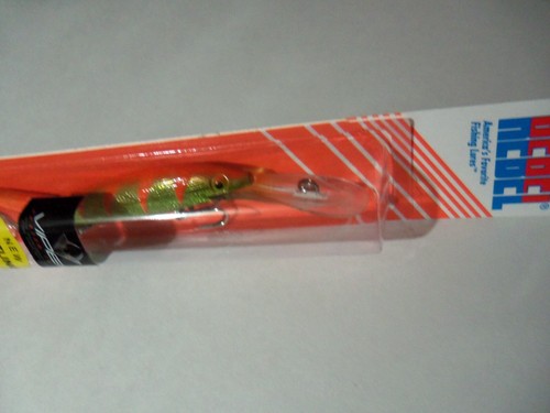 1 Rebel DJ3R RASSELNDER Löffel Minnow Viper Custom AF Barsch Orange/RB-OT Neu in Verpackung - Bild 1 von 7