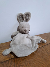 Nicotoy Bunny Rabbit Kangaroo ? Baby Comforter Blankie Beige Bandana Simba
