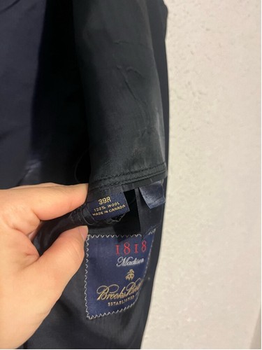 Blazer Brooks Brothers 1818 Madison Italy X Loro Piana nero bottoni oro taglia 39 - Foto 8 di 10