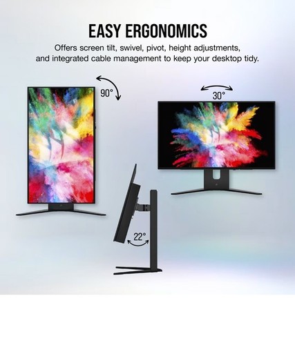 CORSAIR XENEON 27QHD240 27-Zoll OLED-Monitor USB-C HUB 240Hz Hdmi 2.1 0,03m DP - Photo 4/15