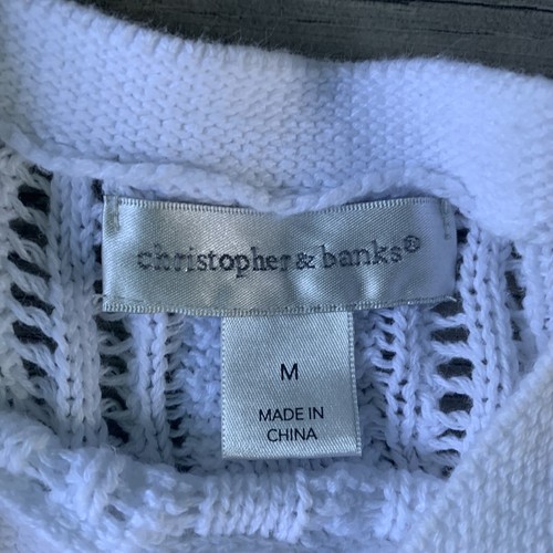 Christopher & Banks weißer Pullover Pulli Häkel Medium neuwertig K23 - Bild 3 von 6