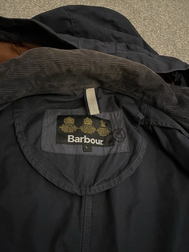 Barbour Casual Rig Zip Front Jacket Navy Removable Hood Size Large UVP 219£ - Bild 7 von 10