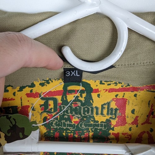 Dragonfly Che Guevara Guerilla Revolutionary Cuban Military Shirt Men's 3XL NWT - Picture 14 of 14