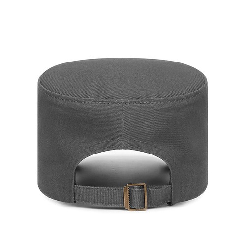 Men Flat Top Army Hats Cadet Hat Cap Military Cap Bone Cap Casual Solid Color - Picture 9 of 26