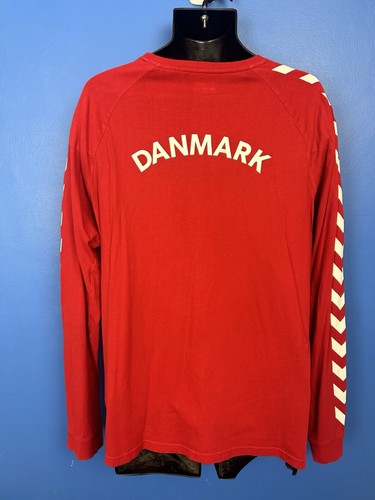 Denmark National Team Football Soccer casual Training T-shirt large long sleeve - Picture 7 of 8