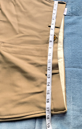 100% Wool Brooks Brothers 1818 Men 35x30 Madison Beige Dress Pants Flat Front - Picture 13 of 18