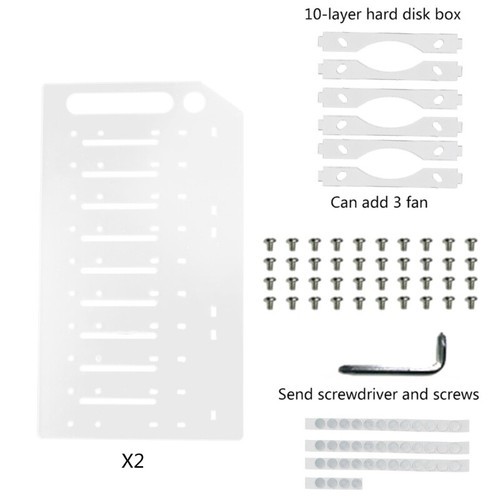 Multi-Layer SSD Rack for 3.5" Hard Drive Organizer External Deskeop HDD Bracket - Afbeelding 11 van 11