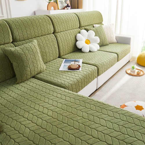 Jacquard Stretch Sofa Cushion Covers 1 2 3 4 Seater Couch Slipcover Removable - Picture 31 of 37