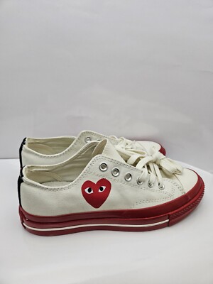 Converse Chuck 70 Low x Comme Des Garcons Play Pristine Red