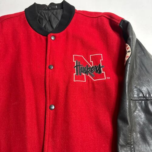 Nebraska Huskers National Champions XXL VINTAGE VARSITY JACKET MADE IN USA - Picture 7 of 11
