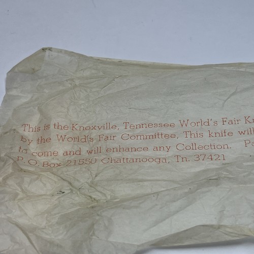  1982 TENNESSEE WORLDS FAIR SPACESHIP COLUMBIA POCKET KNIFE PARKER CUT CO. Japan - Picture 18 of 24