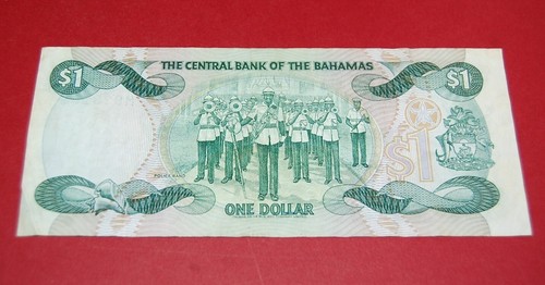Bahamas $1 One Dollar 1974 The Central Bank of the Bahamas - My Note #4 - Picture 2 of 2