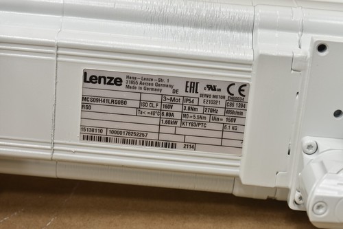 LENZE MCS09H41LRS0B0, Servo Gear Motor, GST05-2S VBR 09HC41 3PH,4050RPM, 1:6.4 - Picture 8 of 11