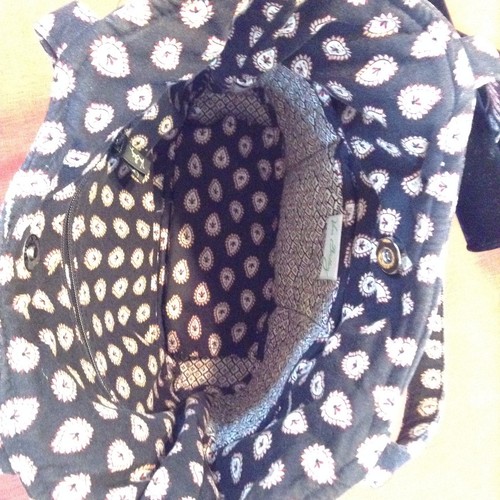 Vera Bradley Classic Black Tote Purse Handtasche Tasche - Bild 8 von 9
