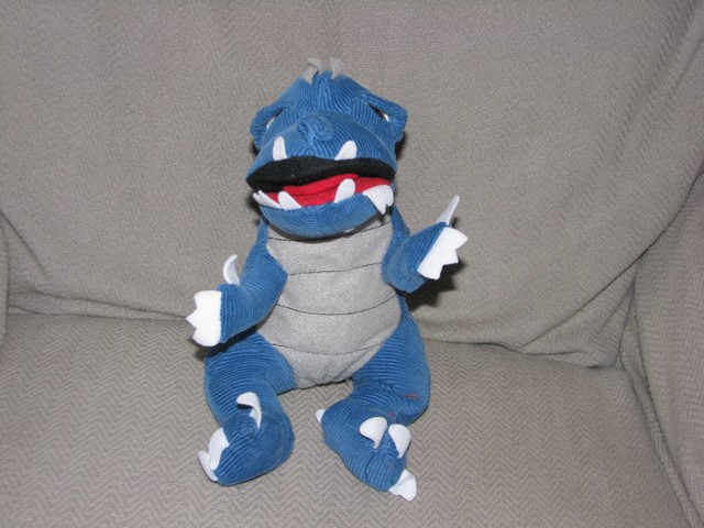 blue godzilla plush