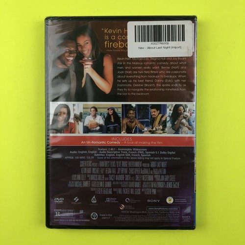 About Last Night (DVD, 2014, Widescreen, Sealed) - Picture 3 of 5