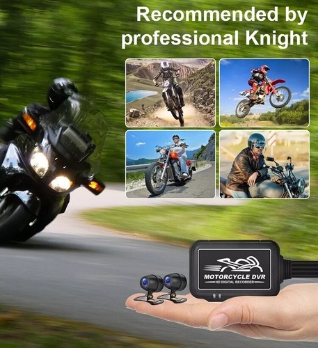 1080P Motorcycle Dual Dash Camera Lens WiFi GPS Recorder Waterproof Night Vision - Picture 11 of 24