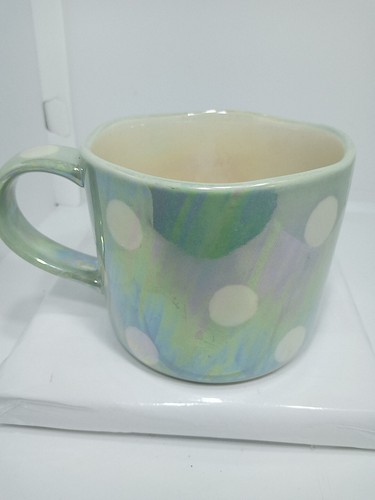 CHRISTMAS TREE IN COFFEE MUG. POLKADOT INCANDESCENT MUG. ANTHROPOLOGIE Mug.B304 - 第 8/14 張圖片