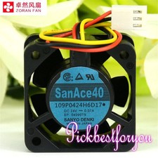 Original Sanyo Denki 109P0424H6D17 DC24V 0.07A 40 40 20mm cooling Fan MQ30 QL