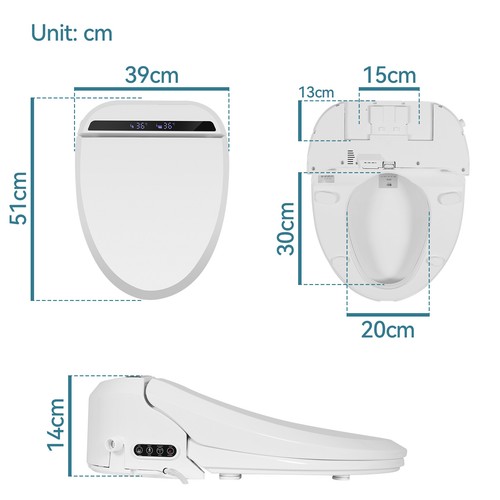 Yoho Intelligenter Smart Bidet Toilettensitz wc dusche bidet beheizter Sitz - Bild 16 von 20