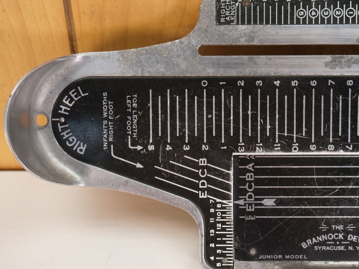 Vintage Shoe Store Foot Measuring Tool The BRANNOCK DEVICE Vintage Shoe Store Foot Measuring Tool The BRANNOCK DEVICE