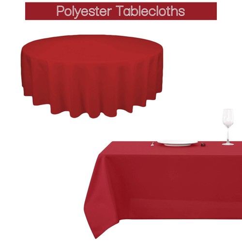 Round Rectangle Table Cover Cloth Party Christmas Dining Tablecloth