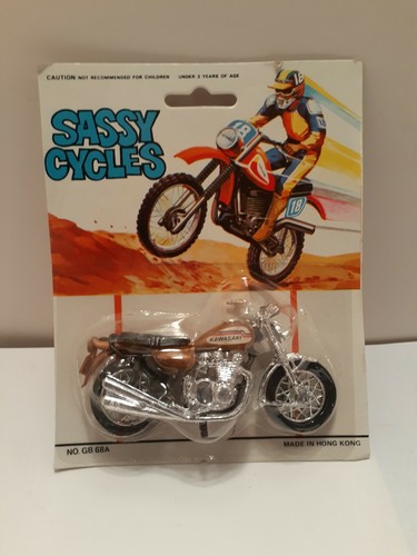 MOTO SASSY CYCLES GB 68A KAWASAKI Juego de 4 Colores Azul, Verde, Rojo, Marrón - Imagen 5 de 5