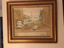 Hand painted picture of Cape Cod Handmade 