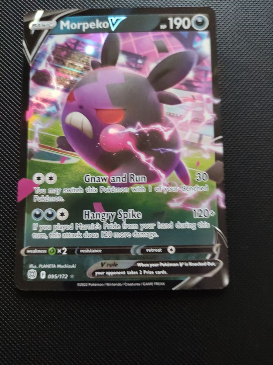 Morpeko V 095/172 Estrelas Brilhantes - Cartão Pokémon Ultra Raro