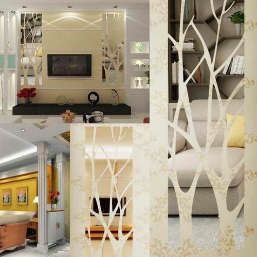27 3D Mirror Tree Art Removable Wall Sticker Acrylic Mural Decal Home Room Decor - Picture 6 of 9